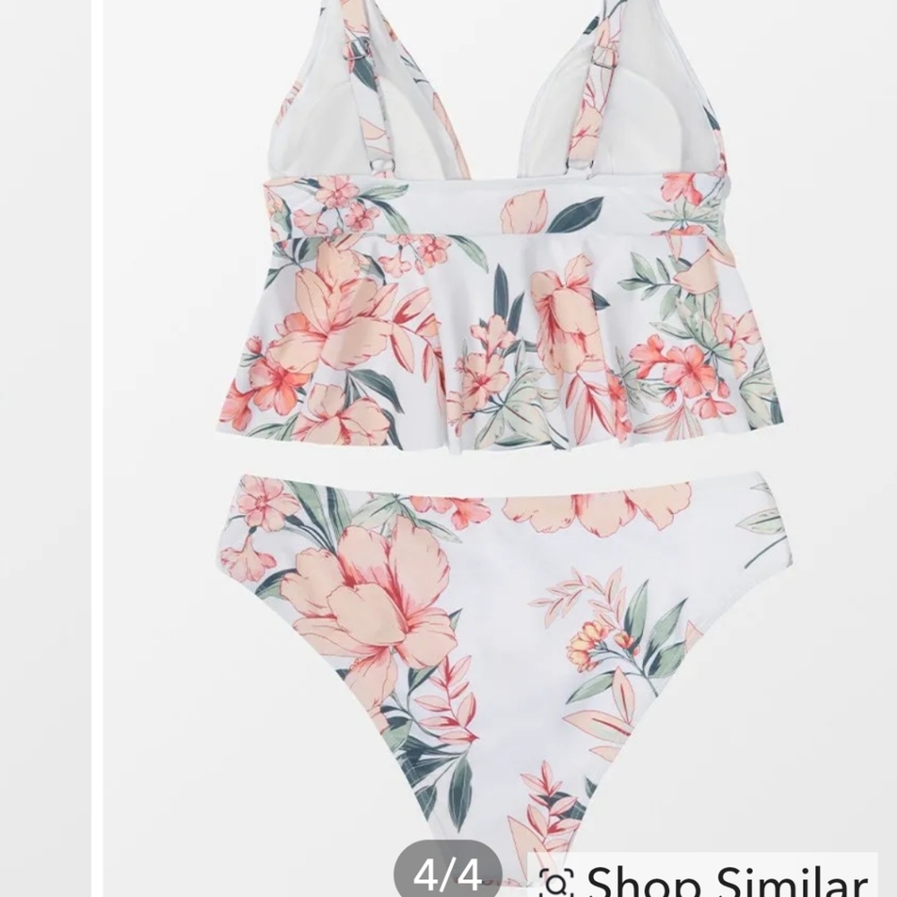 Floral Ruffle Tankini - Picture 3 of 8